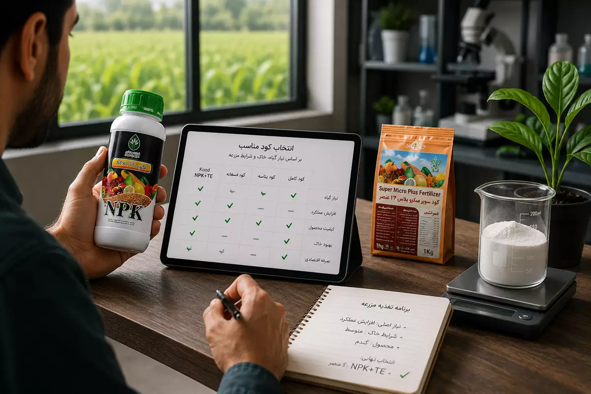 انتخاب کود مناسب