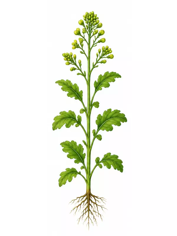 مرحله تشکیل غنچه و قبل از گلدهی کلزا